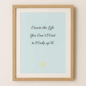 affirmation wall art, affirmation printable wall art, zen aura print