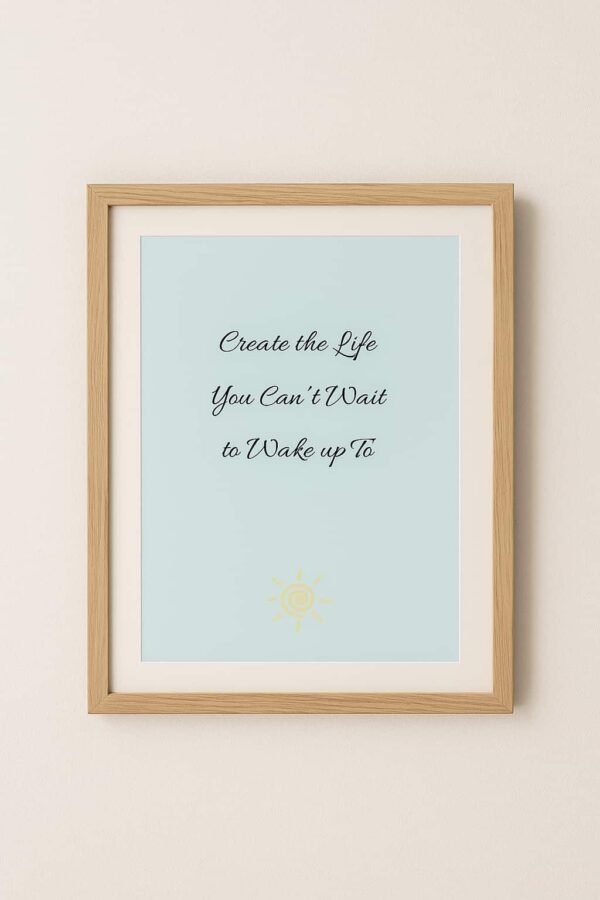 affirmation wall art, affirmation printable wall art, zen aura print
