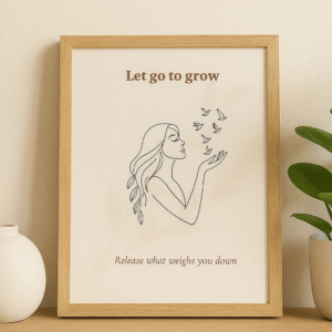 affirmation wall art, affirmation wall art printable, zen aura print