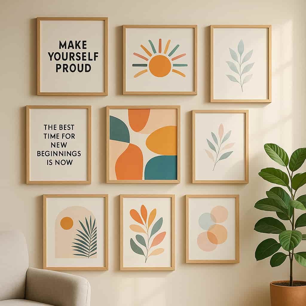 zen aura print, printable wall art, motivational wall art