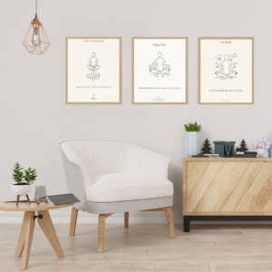 elemental collection, mindfulness decor, printable wall art, zen aura print