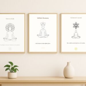 sacred geometry collection, mindfulness decor, printable wall art, digital download, digital product, zen aura print